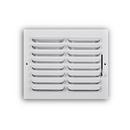 10 x 8 in. Residential Ceiling & Sidewall Register White 1-Way Steel 