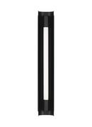 CARSON MODERN LED DIMMABLE INDOOR 1-LIGHT MEDIUM VANITY IN A MIDNIGHT BLACK FINISH WITH A WHITE ACRYLIC DIFFUSER 