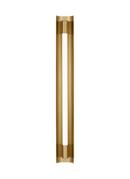 20W 1-Light Integrated Vanity Fixture in Burnished Brass