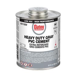 32 oz. Heavy Duty Medium Set Gray PVC Pipe Cement, California Compliant