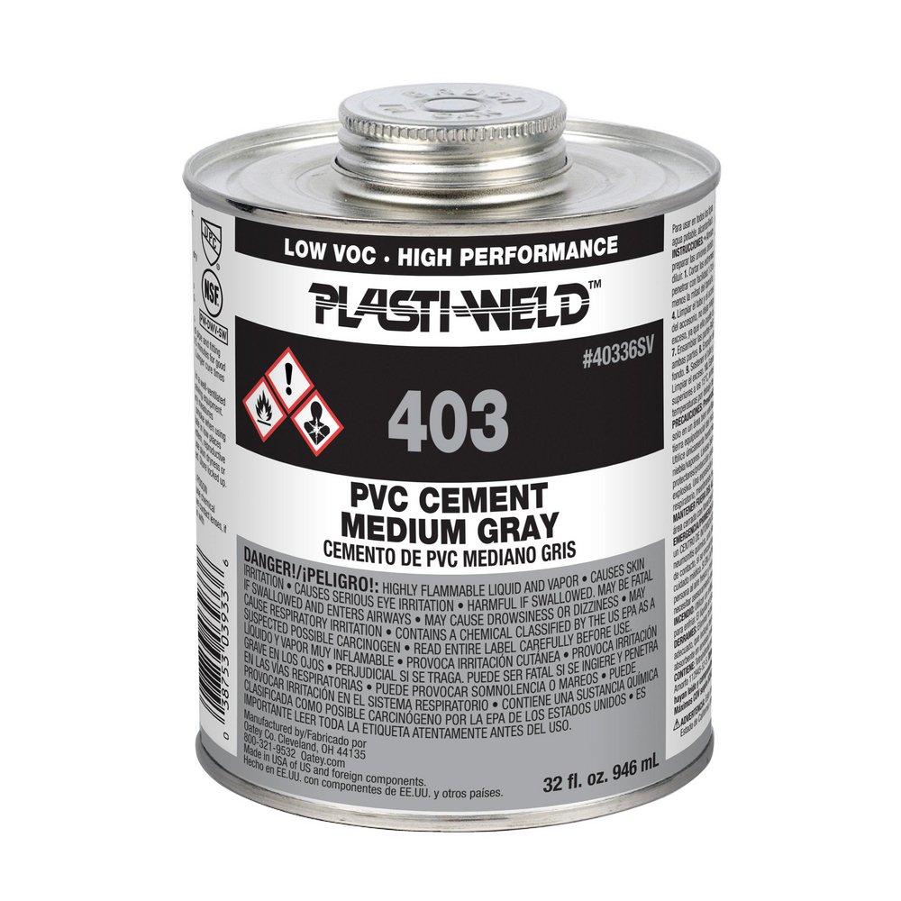 Oatey&reg; Medium Set Grey PVC Pipe Cement 