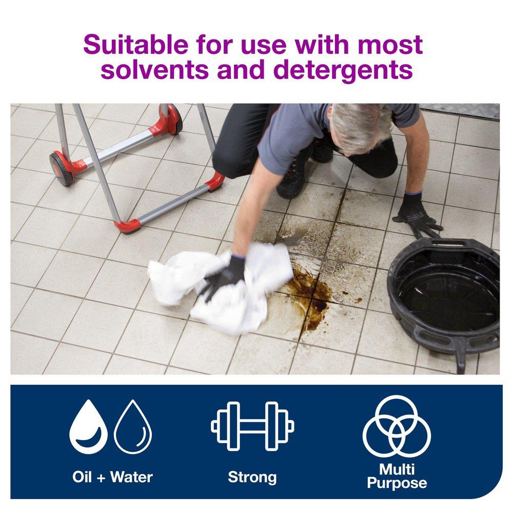 Tork White 1216-1/5 ft. x 12-3/5 in. Polyester and Polypropylene Cloth (Roll of 1100) 