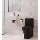 1.1/1.6 gpf Dual Flush Round One Piece Toilet in Matte Black 
