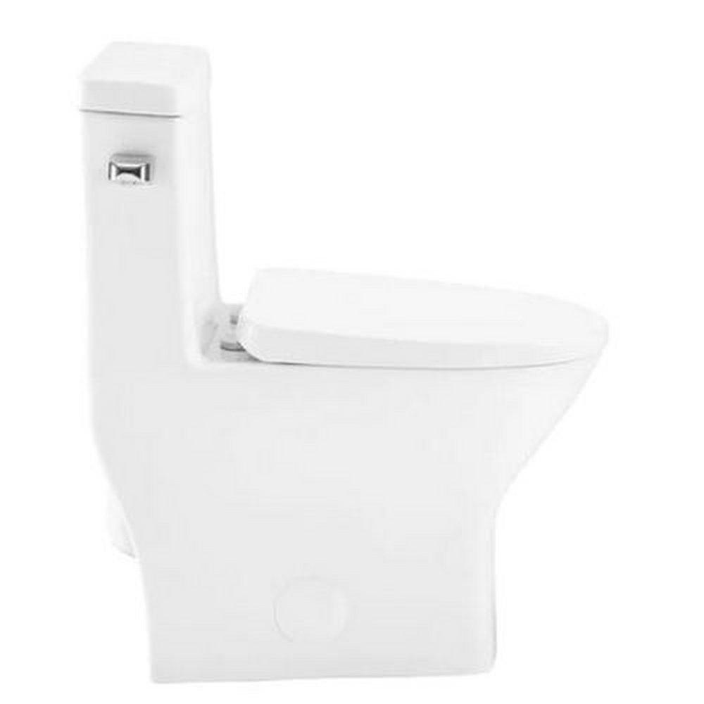 1.28 gpf Round One Piece Toilet in White 
