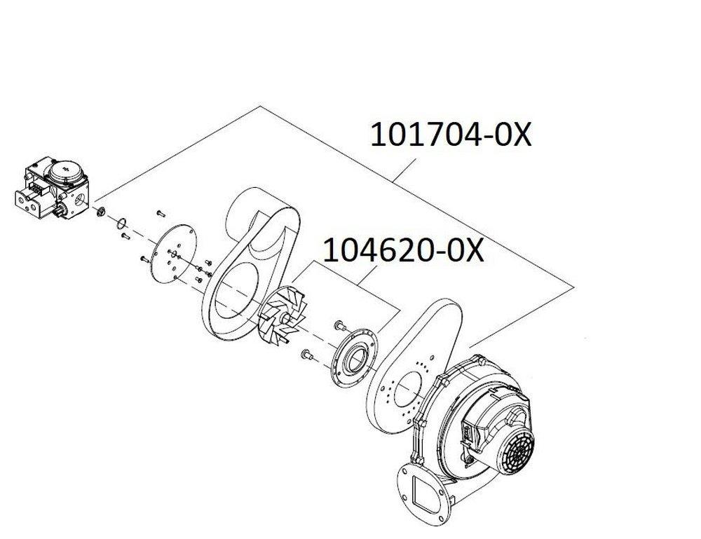 BLWR INL SET ALP 105-150 RED SWIRL PLATE 