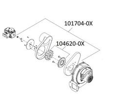 Blower Inlet Set & Red Swirl Plate for Alp 105-150