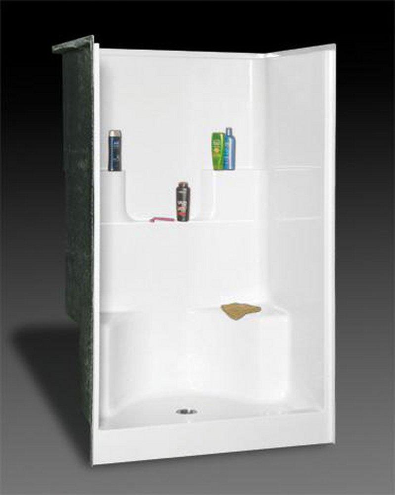 Oasis White 48 x 34 x 74-1/2 in. Shower Unit in White 