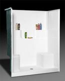 Oasis White 60 x 34 x 74-3/4 in. Shower Unit in White 
