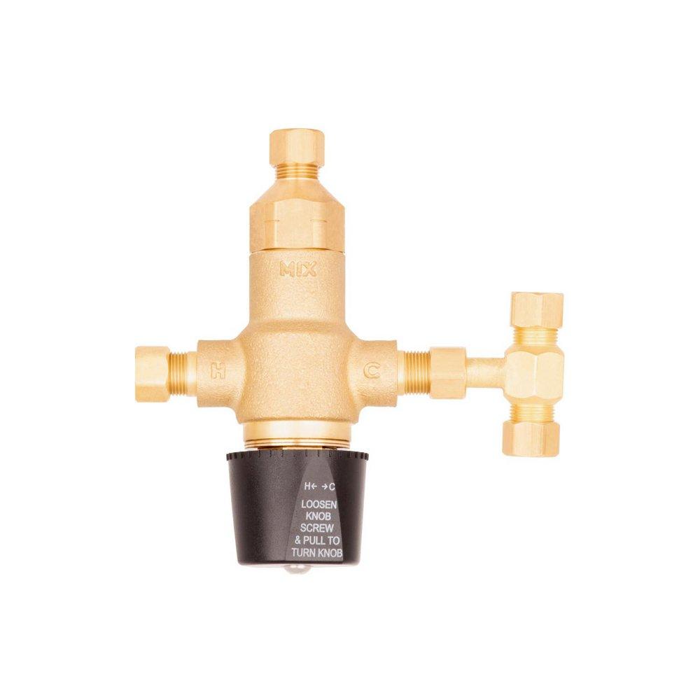 3/8 COMPRESSION TMV ASSE 1070 WITH THE COLD WATER BY-PASS TEE 