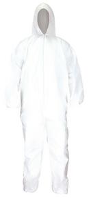 White Hooded Coverall XL