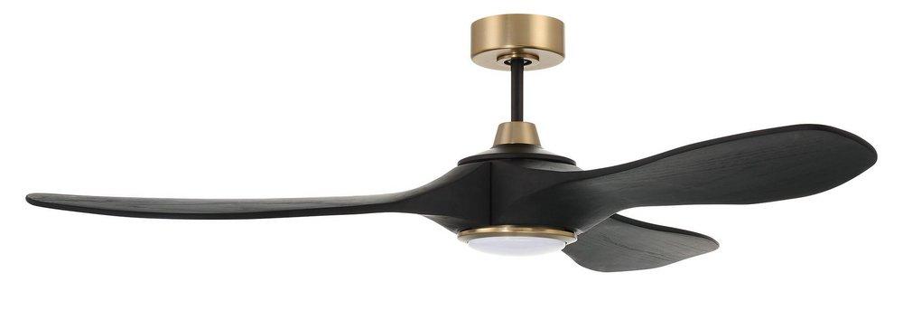 60 ENVY FAN FLAT BLACK/SATIN BRASS 