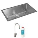 30-1/2 in. Undermount Stainless Steel Single Bowl Kitchen Sink Kit