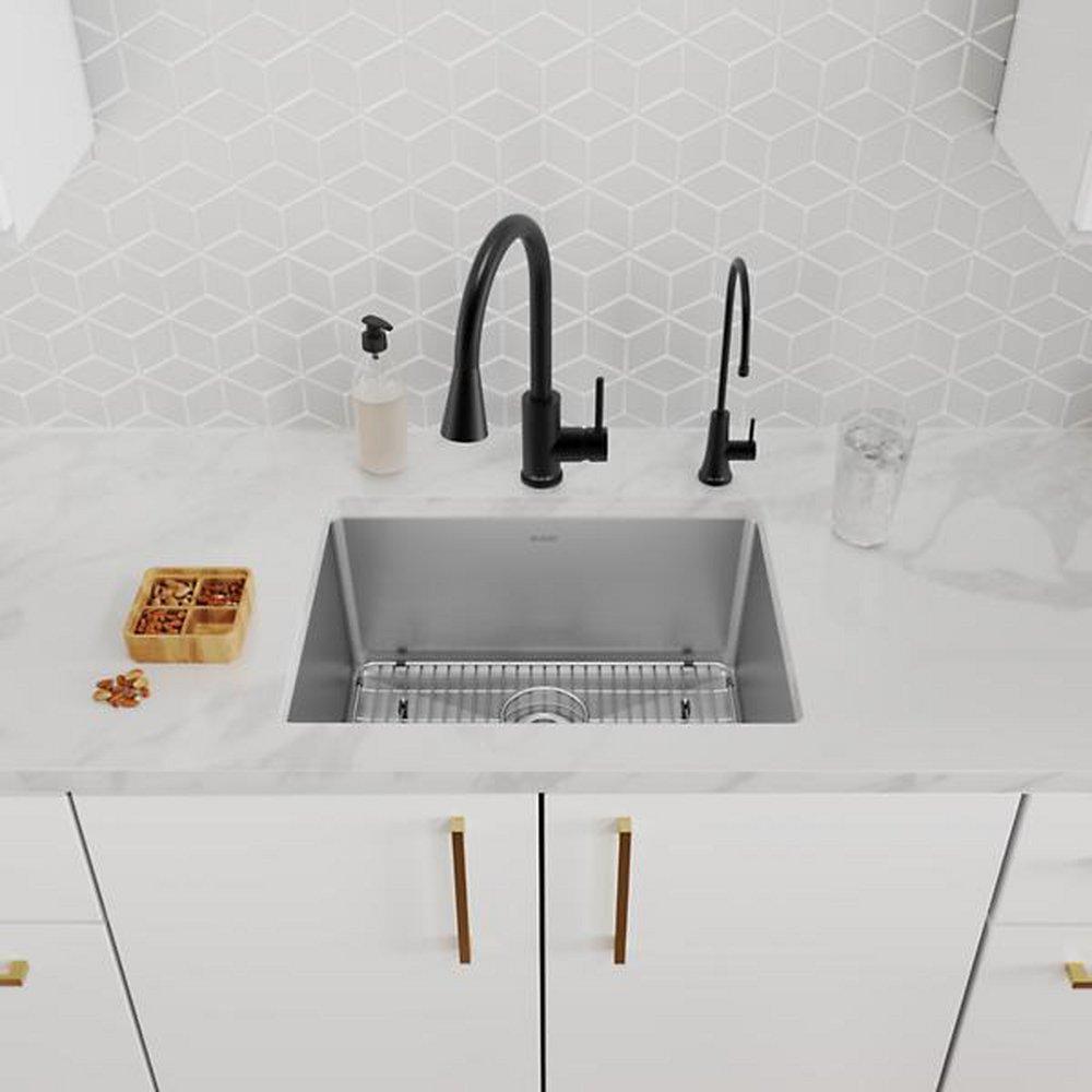 Elkay Matte Black Single Handle Lever Water Filter Faucet 