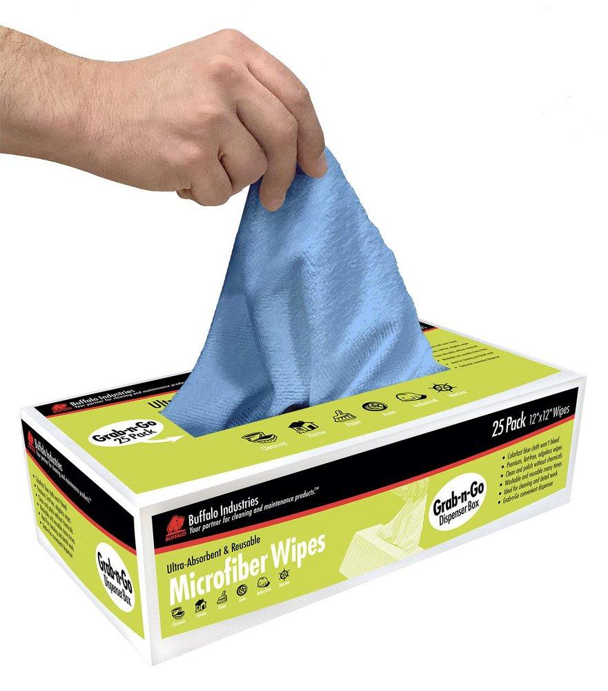 Buffalo Industries Blue 12 x 12 in. Polyester Dispenser Box (Pack of 25) 