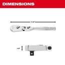 1/2 DRIVE 11 FLEX HEAD RATCHET 