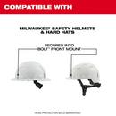 BOLT EYE VISOR - CLEAR DUAL COAT LENS COMPATIBLE WITH MILWAUKEE SAFETY HELMETS & HARD HATS 