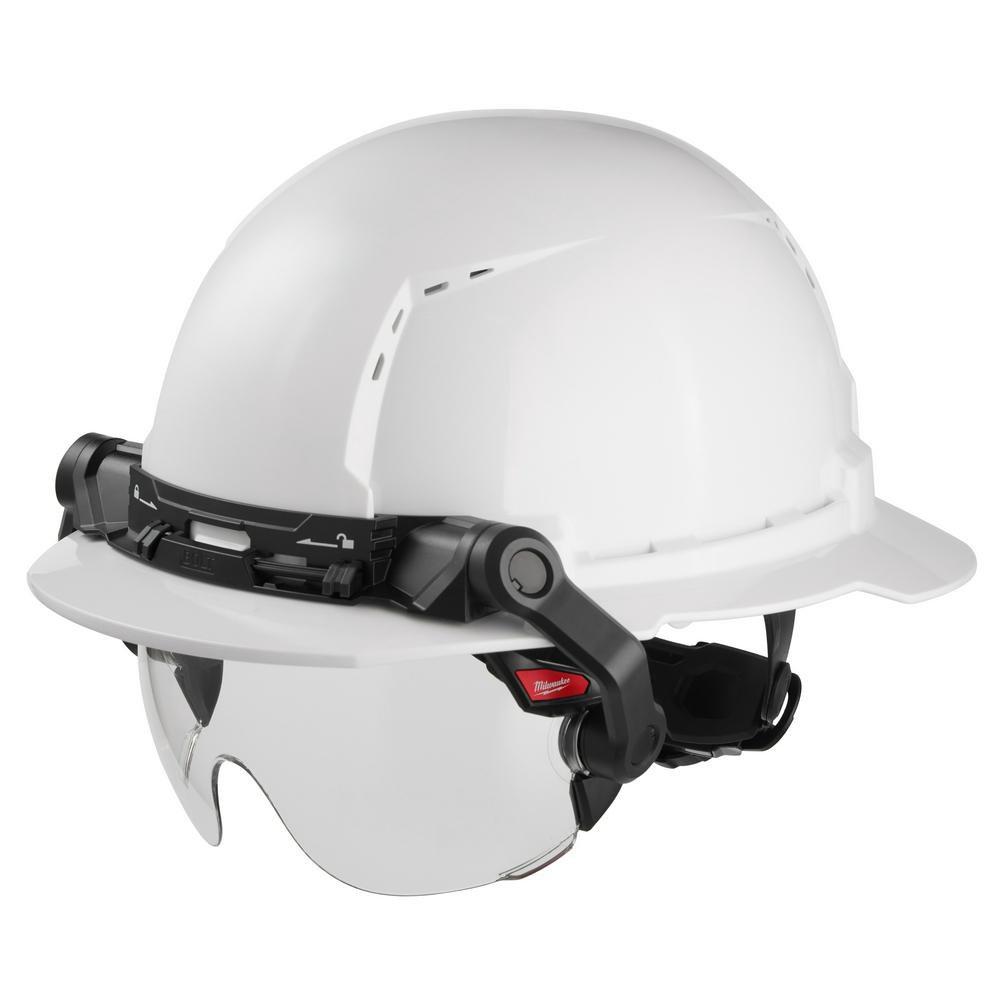 BOLT EYE VISOR - CLEAR DUAL COAT LENS COMPATIBLE WITH MILWAUKEE SAFETY HELMETS & HARD HATS 