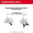 BOLT FULL FACE SHIELD - CLEAR DUAL COAT LENS COMPATIBLE WITH MILWAUKEE SAFETY HELMETS & HARD HATS 