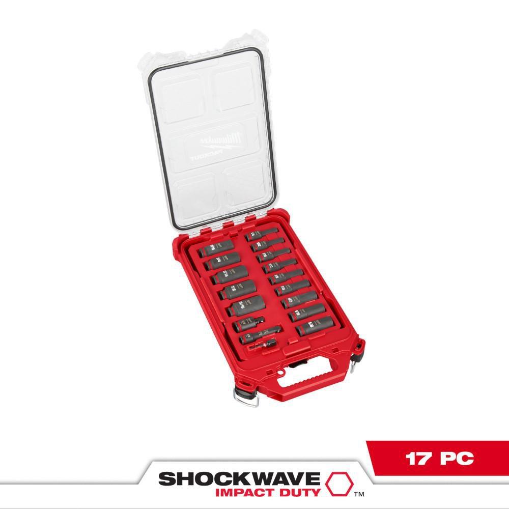Milwaukee® Black/Red Socket Set 