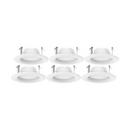 5-1/2 x 1-37/50 in. 8.7W LED Recessed Housing & Trim in White (Pack of 6)