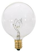 25 WATT G16 1/2 INCANDESCENT CLEAR 1500 AVERAGE RATED HOURS 232 LUMENS CANDELABRA BASE 120 VOLT 2-CARD 