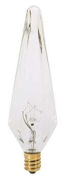 25 WATT HX10.5 INCANDESCENT CLEAR 1500 AVERAGE RATED HOURS 175 LUMENS CANDELABRA BASE 120 VOLT 2-CARD 