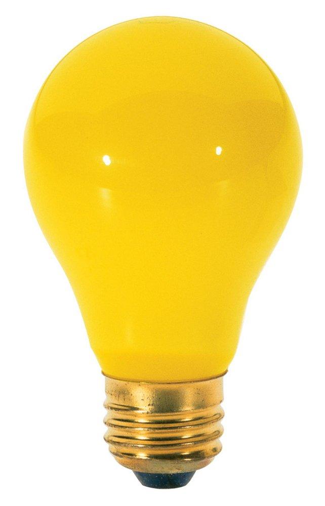 SATCO Yellow Dimmable Incandescent Medium E-26 Bulb 