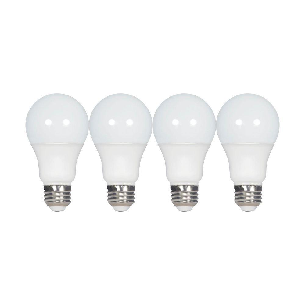 SATCO Frost LED Medium E-26 Bulb (Pack of 4) 
