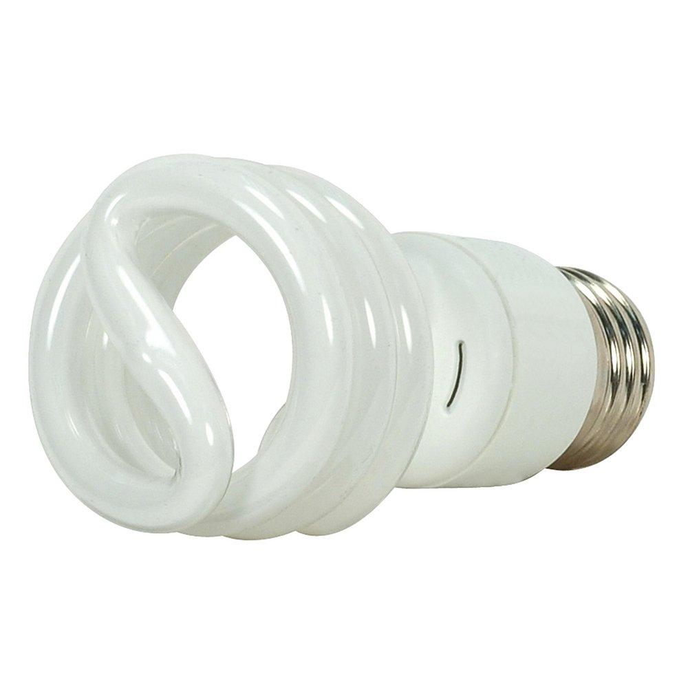 13 WATT Mini Spiral Compact Fluorescent 2700K 120 VOLT 4-PACK 