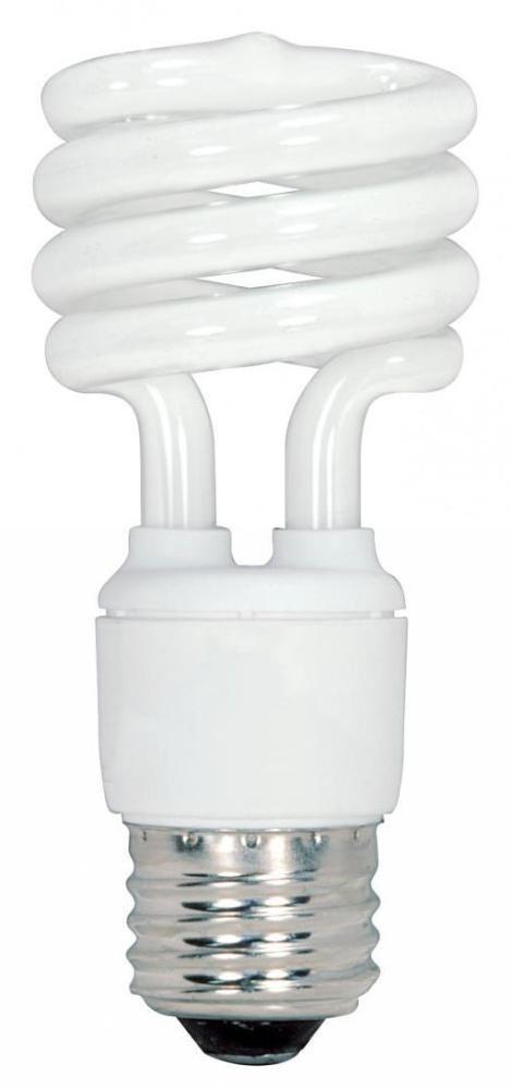 13 WATT Mini Spiral Compact Fluorescent 2700K 120 VOLT 4-PACK 