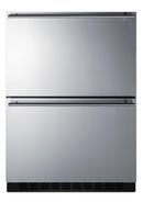 Summit Appliance Stainless Steel/Black 3.32 cu. ft. Drawer Refrigerator 