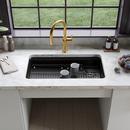 KOHLER Matte Black 33-1/2 x 18-5/16 in. No Hole Neoroc Single Bowl Undermount Kitchen Sink 