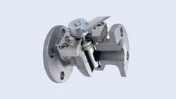 10 in. 150# RF FLG CS SS FT PTFE Sleeved Plug Valve with Gear Operator, API 607 Fire Tested, A216 WCB Carbon Steel Body, 316 SS Plug, PTFE Sleeve