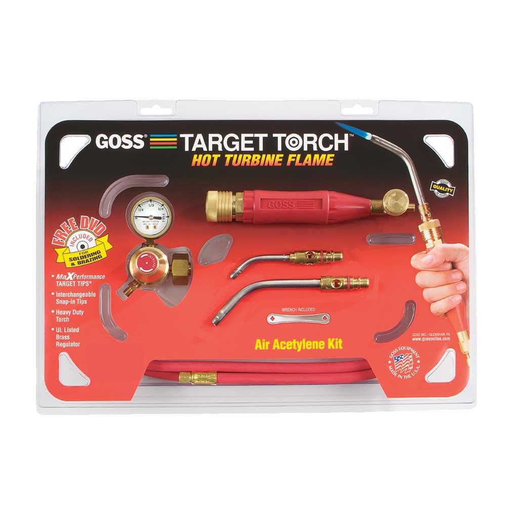 Goss Red Snap-In Target Acetylene Torch Kit 