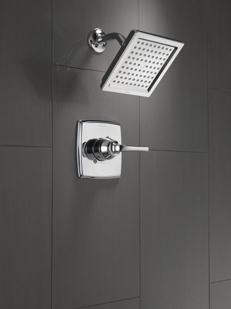 One Handle Single Function Shower Faucet in Chrome (Trim Only) 