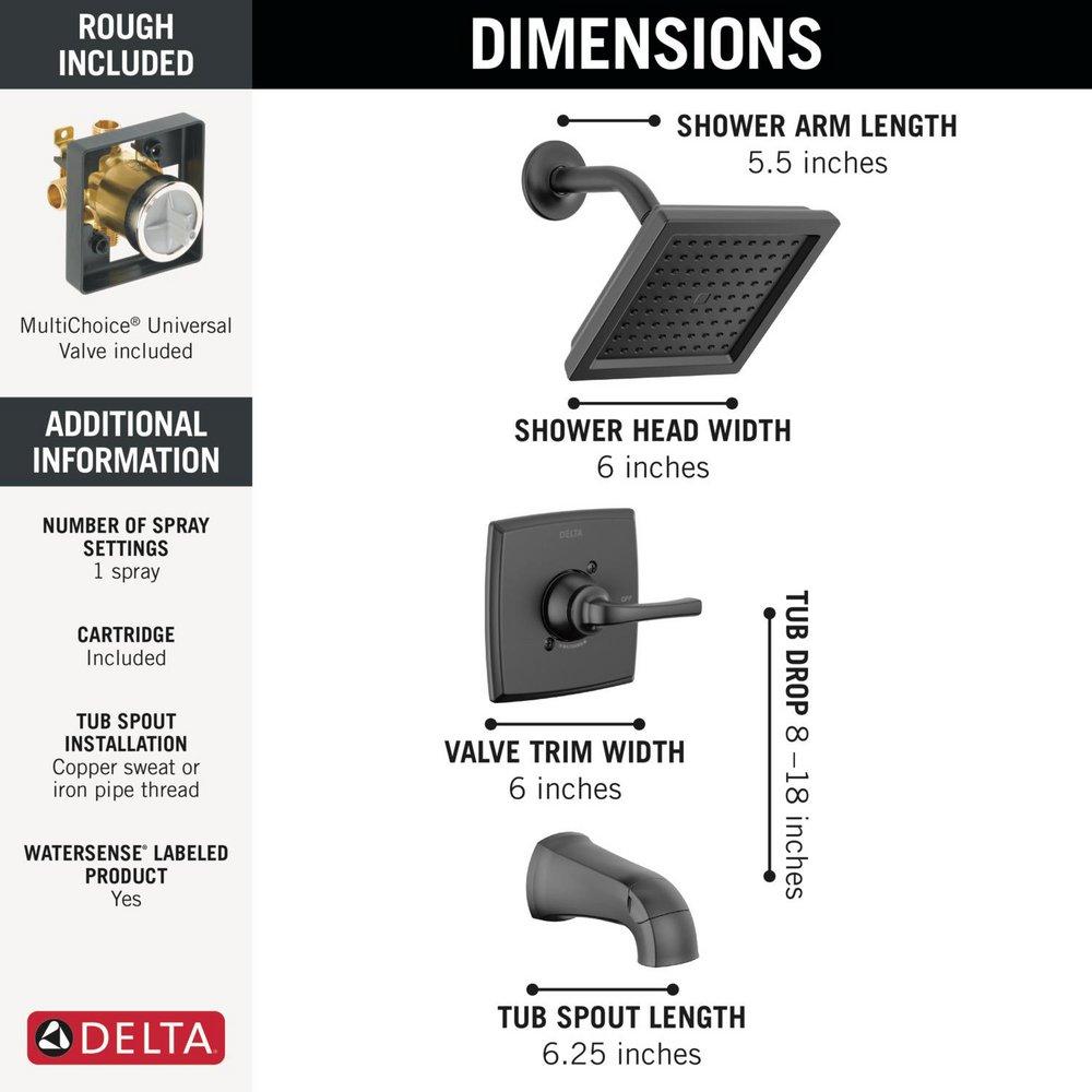 DELTA GEIST MONITOR 14 SERIES TUB AND SHOWER 