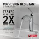 Single Handle Monoblock Bathroom Sink Faucet in Chrome 