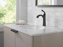 Single Handle Monoblock Bathroom Sink Faucet in Matte Black 
