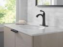 Single Handle Monoblock Bathroom Sink Faucet in Matte Black 