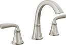 Delta Faucet SpotShield&reg; Brushed Nickel Two Handle Widespread Bathroom Sink Faucet 