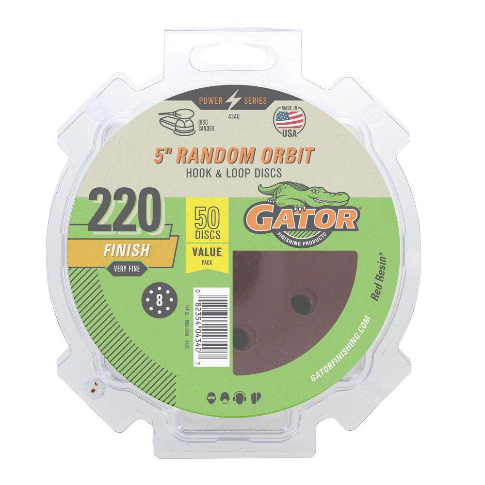 Gator&reg; 5 in. Skil&reg;, Bosch&reg;, B&D&reg;, Dewalt&reg;, Makita&reg; and Milwaukee&reg; Sanding Disc (Pack of 50) 