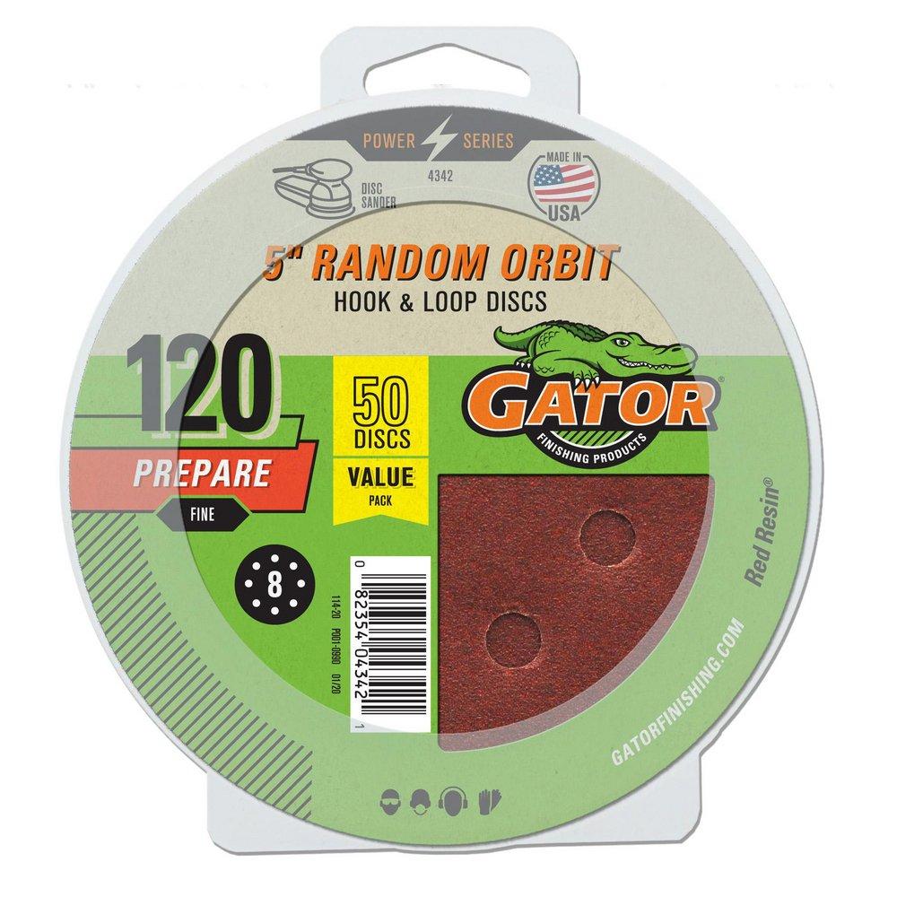 Gator&reg; 5 in. Skil&reg;, Bosch&reg;, B&D&reg;, Dewalt&reg;, Makita&reg; and Milwaukee&reg; Sanding Disc (Pack of 50) 