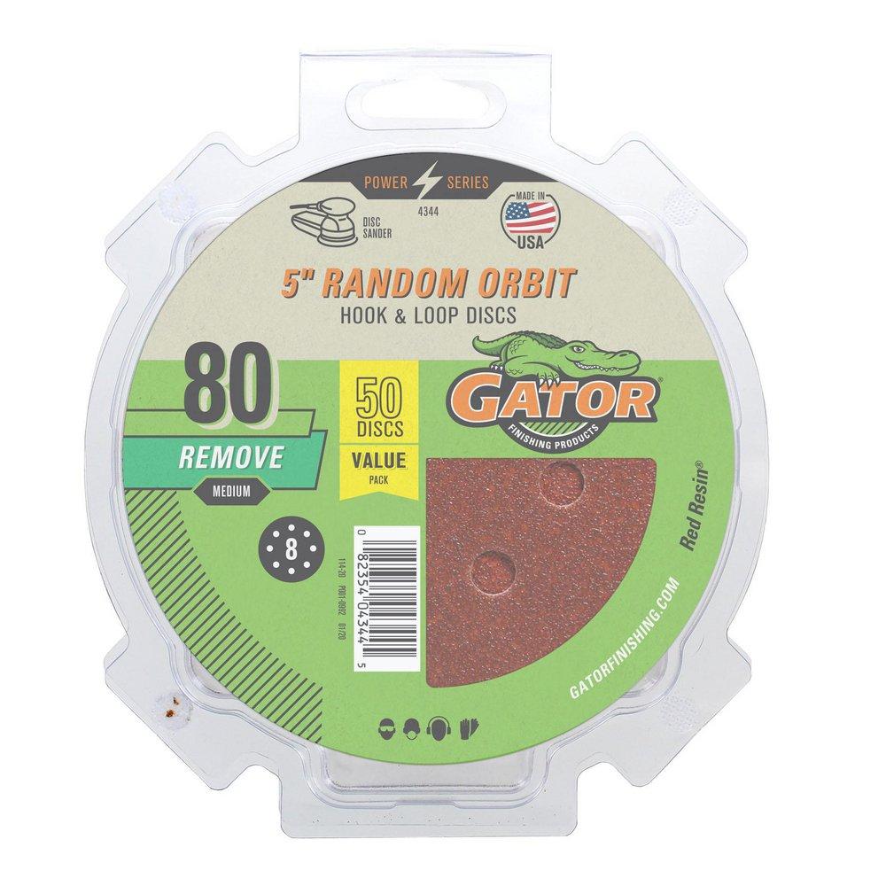 Gator&reg; 5 in. Skil&reg;, Bosch&reg;, B&D&reg;, Dewalt&reg;, Makita&reg; and Milwaukee&reg; Sanding Disc (Pack of 50) 