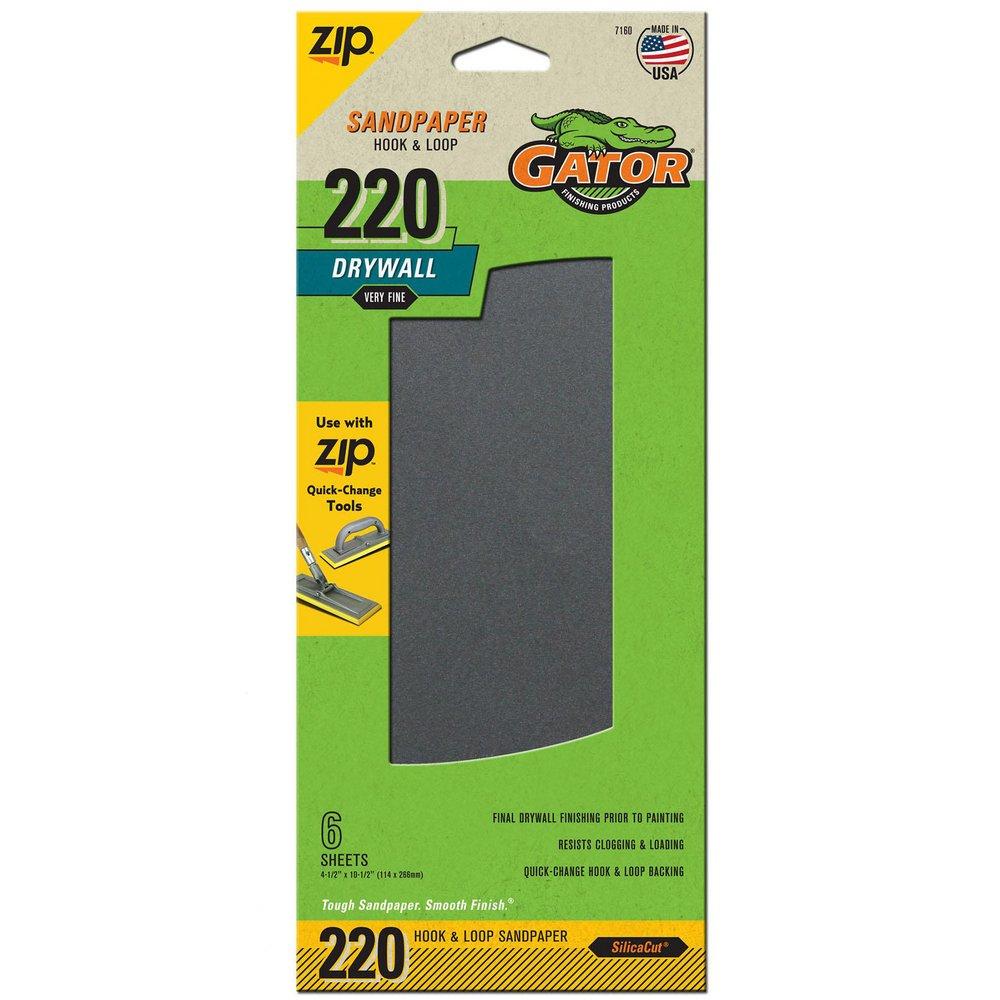 Gator&reg; Drywall Sandpaper (Pack of 6) 