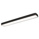 8 x 2-1/2 in. 45W 2-Light LED Contemporary Flush Mount Ceiling Fixture in Black