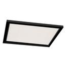 24 x 3/4 in. 25W 1-Light LED Traditional Flush Mount Ceiling Fixture in Black