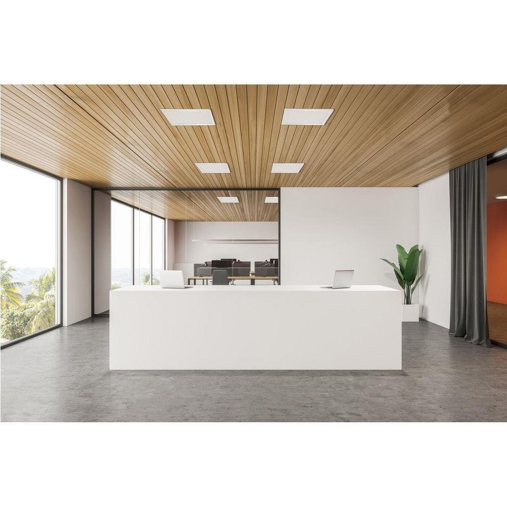 AFX White 24 x 3/4 in. 30W 1-Light LED Traditional Flush Mount Ceiling Fixture 