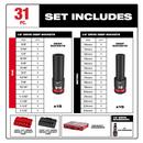 Milwaukee® Black/Red Socket Set 