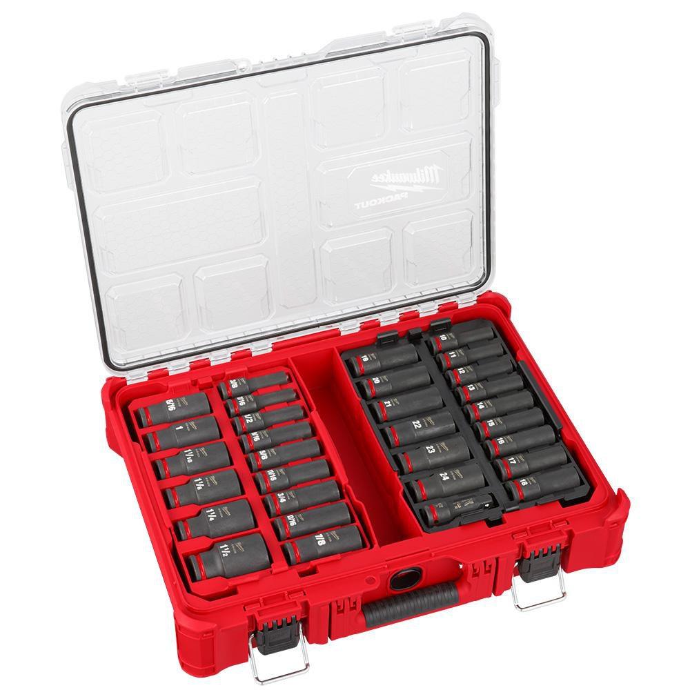 Milwaukee® Black/Red Socket Set 