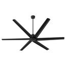 80in. DC Ceiling Fan with Remote (6?Blade Low?Profile) in Matte Black